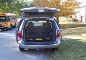 2001 Dodge Caravan Rear View open