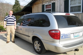 Jason Holt with 2001 Dodge Caravan Sport