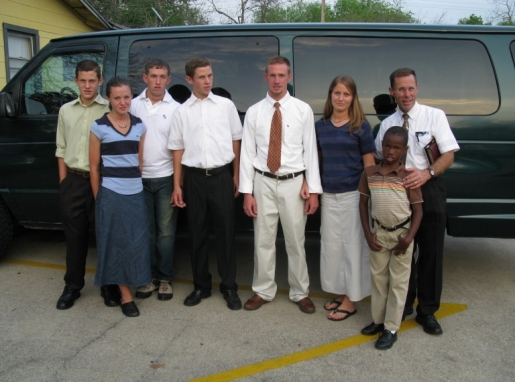 Porter Family with 1999 van