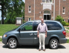 Danny Wright picking up van