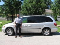 Tigran Agamalian picking up 2001 Dodge Grand Caravan